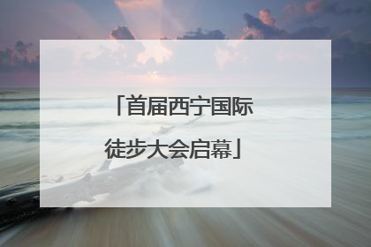 首届西宁国际徒步大会启幕