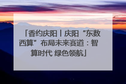 香约庆阳丨庆阳“东数西算”布局未来赛道：智算时代 绿色领航