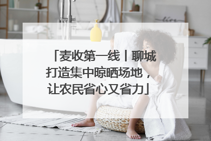 麦收第一线丨聊城打造集中晾晒场地，让农民省心又省力