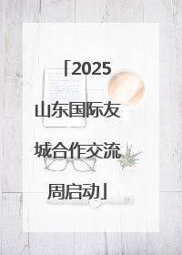 2025山东国际友城合作交流周启动