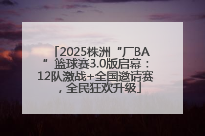 2025株洲“厂BA”篮球赛3.0版启幕：12队激战+全国邀请赛，全民狂欢升级