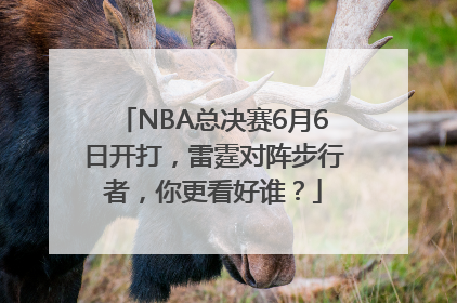 NBA总决赛6月6日开打，雷霆对阵步行者，你更看好谁？